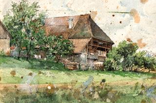 Black Forest House in Spring