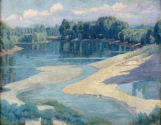 Donau in Morning Sunlight