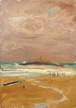 The Wreck of the S. S. Delhi (study)