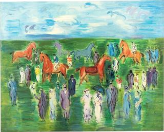 Horses, Jockeys and Elegants