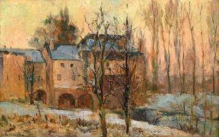 The Old Mill in the Snow