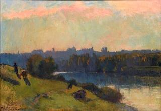 The Banks of the Ain at Neuville, Autumnal Effect