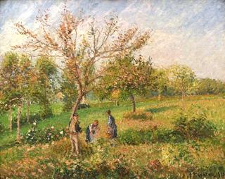 In the Meadow in Autumn at Éragny