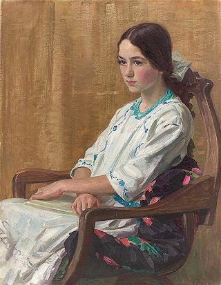 Girl in a chair