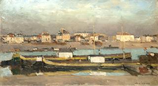 Paris, Barges at Bercy