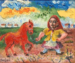 Peasant Woman and Horse