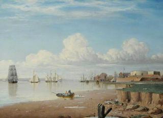 Ships on the Humber and the South Blockhouse, Hull