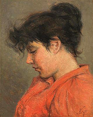 Portrait of a girl in thoughts