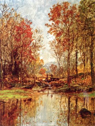 Autumn Landscape with Bridge