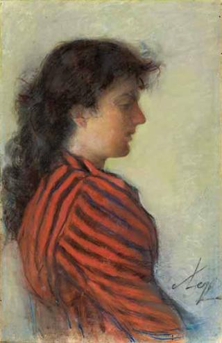 Profile of a young woman
