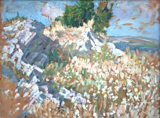 Landscape Sketch, Mother and Study