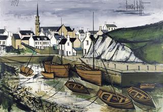 Ile d'Ouessant, the Port at Low Tide
