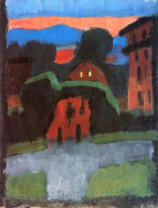 Landscape with Red House