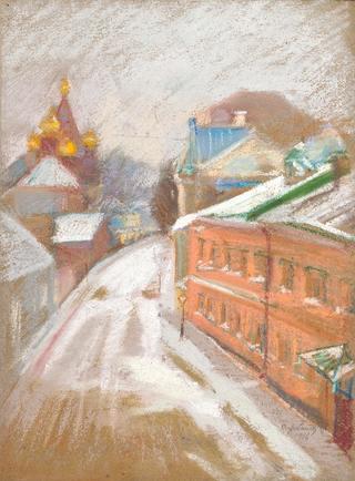 A Moscow Street in Winter