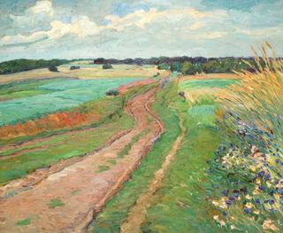 Road on the Weyerberg in Summer