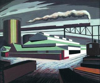 Gas Works and Railroad Bridge