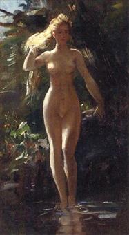 A nymph in a woodland pool