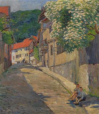 Street in Blankenburg (Harz Mtns))