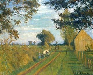 Road (Timpen) in the Evening Sunlight