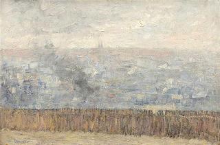 Buttes-Chaumont (Paris ,view of the Sacré Coeur)