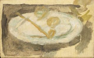 Plate with Fruit and a Pipe