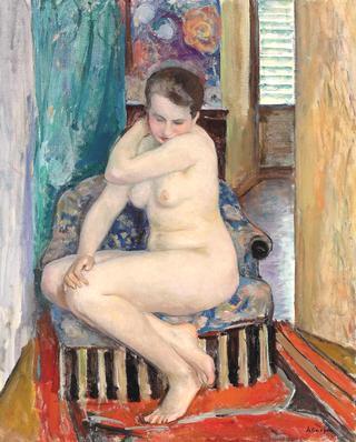 Model Seated on an Armchair