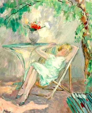 Girl Seated in a Garden