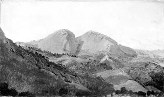 View of the Mammals (Monti Ruffi) near Olevano