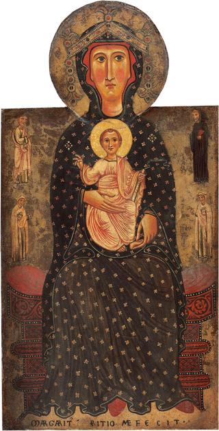 Madonna and Child Enthroned with Four Saints