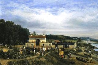 L'entrée du village de Sèvres