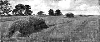 Autumn Landscape with Grain Peas