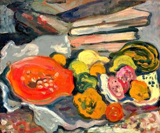 Still Life with Eggplants and Vegetables