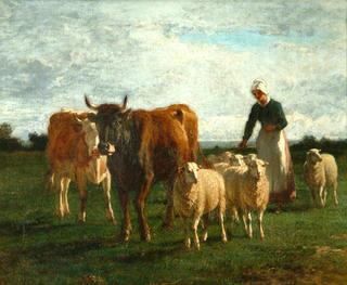 Evening, Driving Cattle