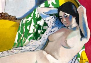 Nude on the Yellow Sofa