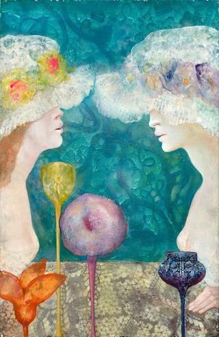 Two Women in Hats