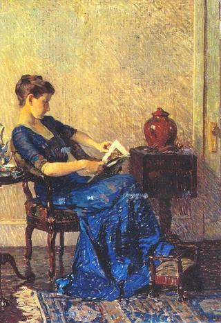 The blue gown