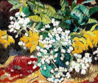 Bouquet of White Geraniums
