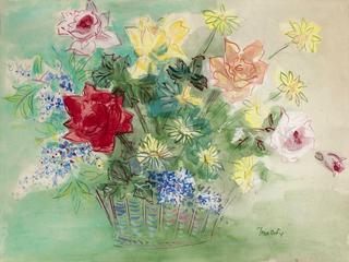 Bouquet of Roses and Daisies