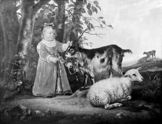 Little Girl with Goat