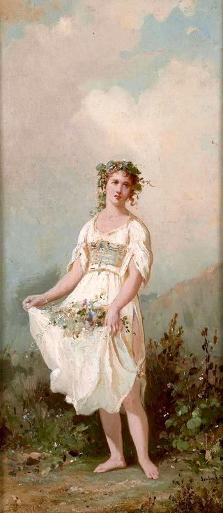 Girl in Flowers
