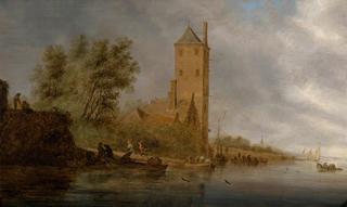 Wooded River Landscape