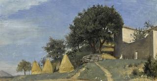 Italian landscape in the Roman Campagna