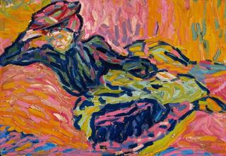 Girl on a divan