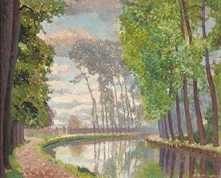Canal at Moret-sur-Loing, France