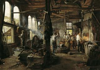 Interior of a Hammer Mill