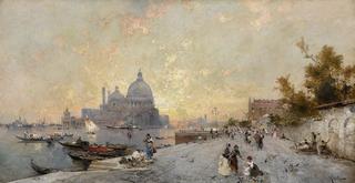 Sunset at the Santa Maria Della Salute