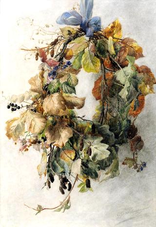 An autumn wreath