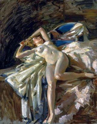 Reclining female nude