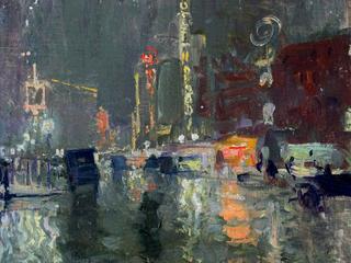 New York on a rainy night