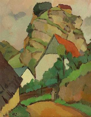 Landscape with precipice